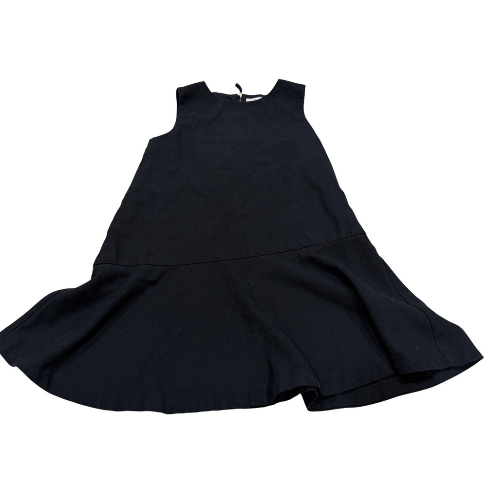 Crewcuts Everyday Girls Black Sleeveless Drop Waist Flounce Dress‎ Size 8